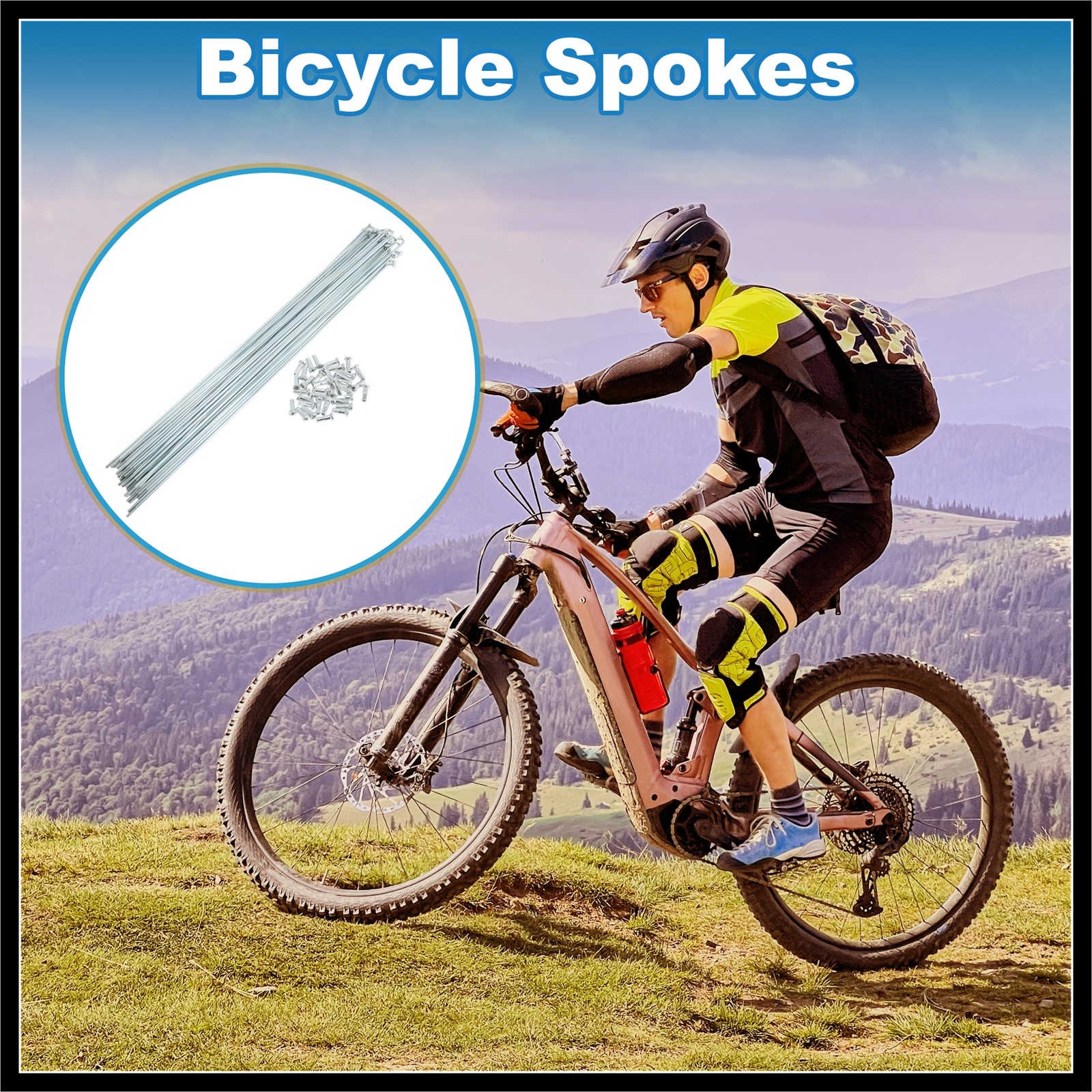 36 Set 14G Bicycle Spokes 285mm Bike Wheel Spokes