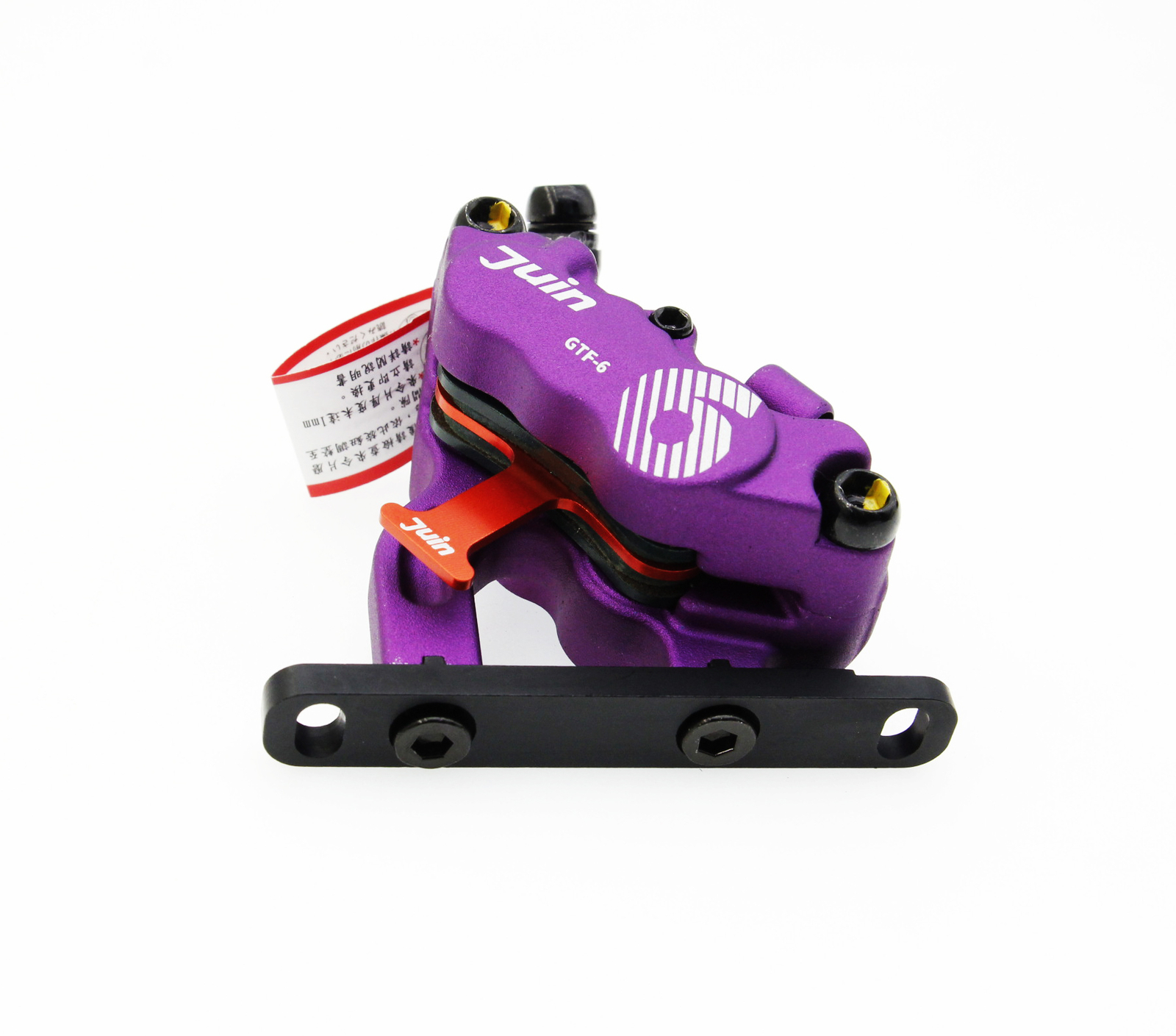 Juin Tech GTF6 Cyclocross Bike 6-Piston Hydraulic Brake Caliper Set Purple