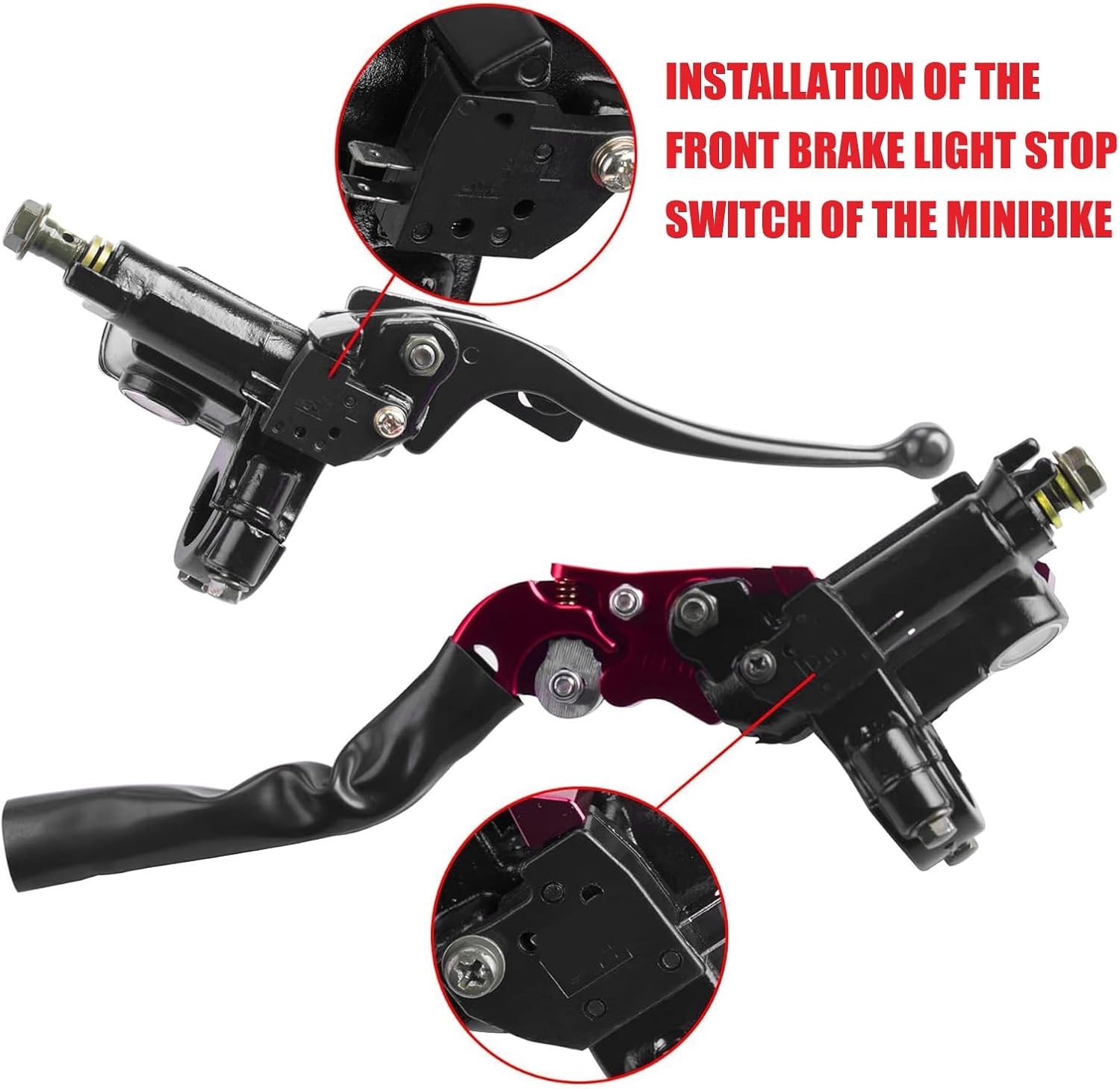 Hydraulic Brake Assembly for Mini Bikes, Superior Stopping Power and Durability