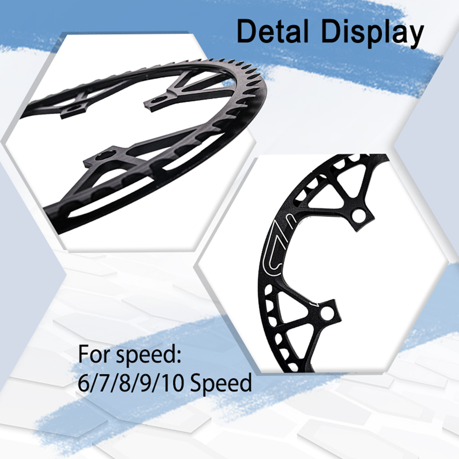 BUCKLOS Folding Bicycle Chainring 130BCD Chainwheel 45/47/53/56/58T For Shimano