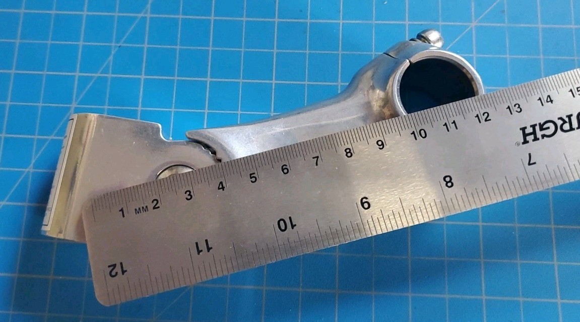 Alloy Adjustable Stem 25.4 x 110mm 0 to 50 degree rise 310 Gr