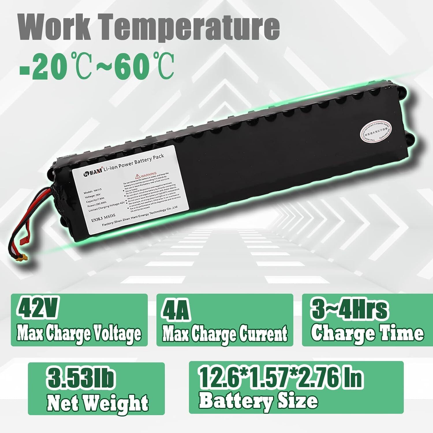 36V 7.8AH 10S3P 18650 Lithium Battery Pack For Hiboy 10» Electric Scooter S2