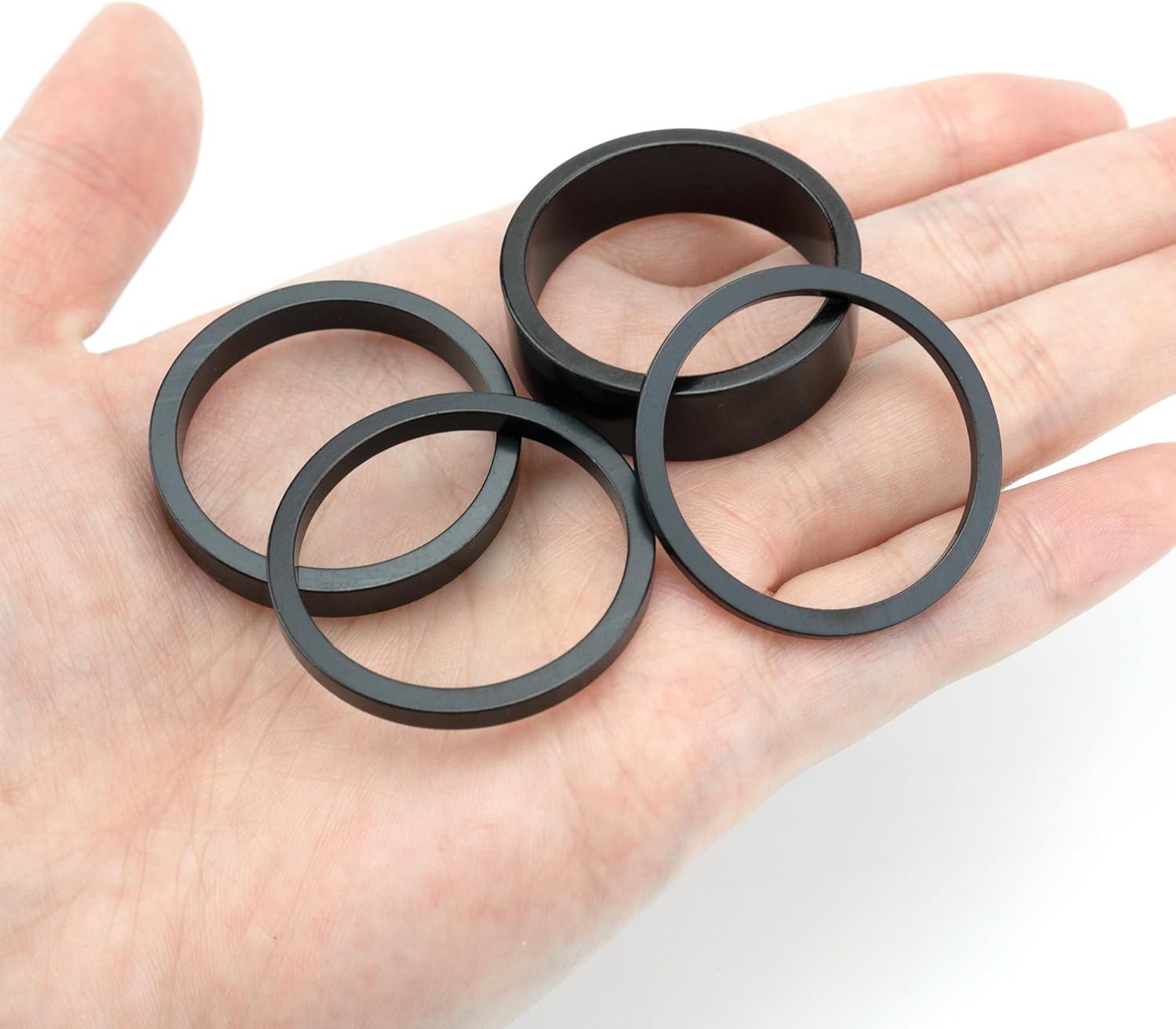 Quacc 6 PCS Headset Spacers 1 1/8″ Aluminum Alloy Bike Headset Spacers for MTB B