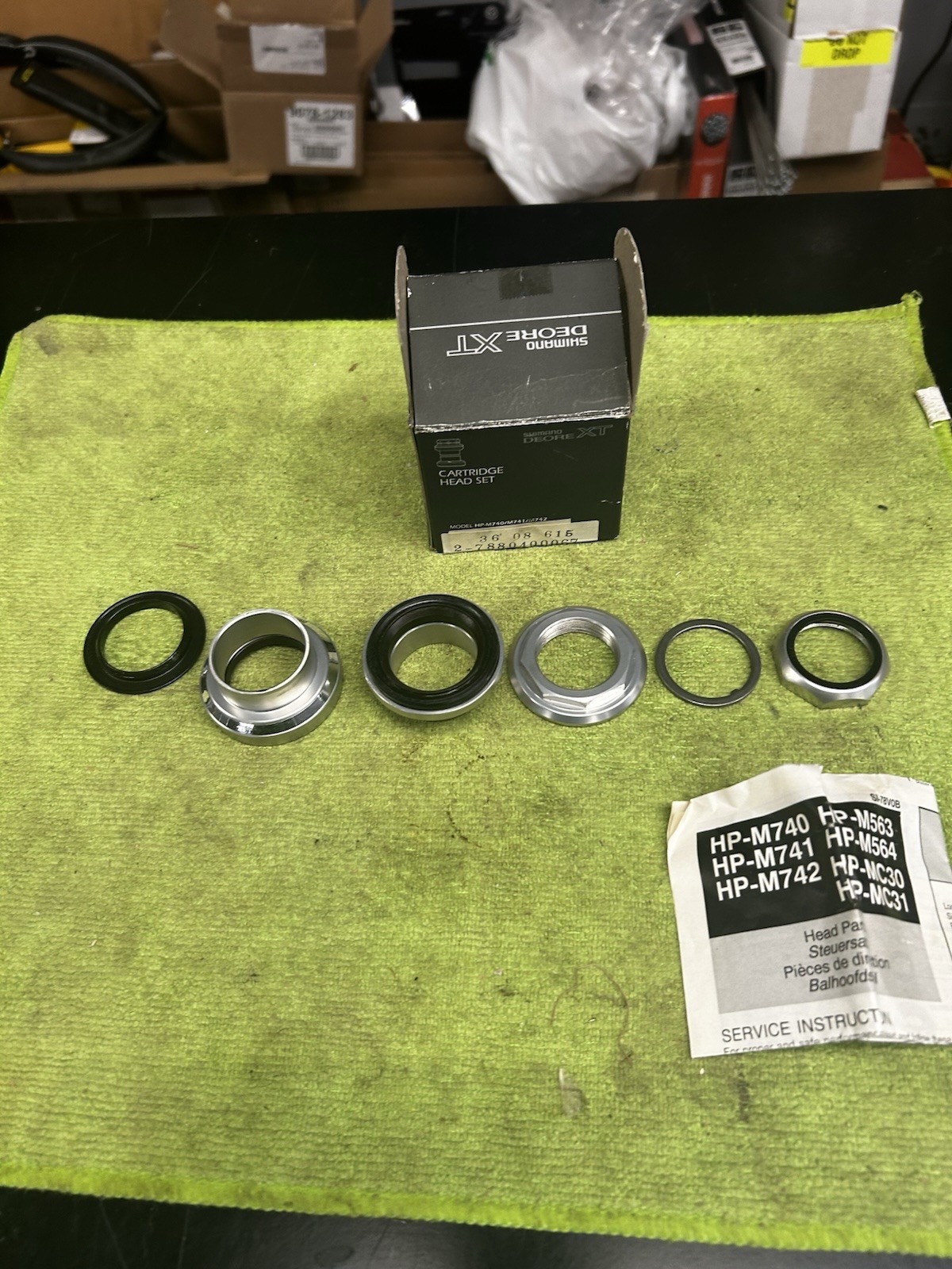 VINTAGE NOS SHIMANO DEORE XT HEADSET 1 1/8 THREADED SEALED BEARING HP-M741