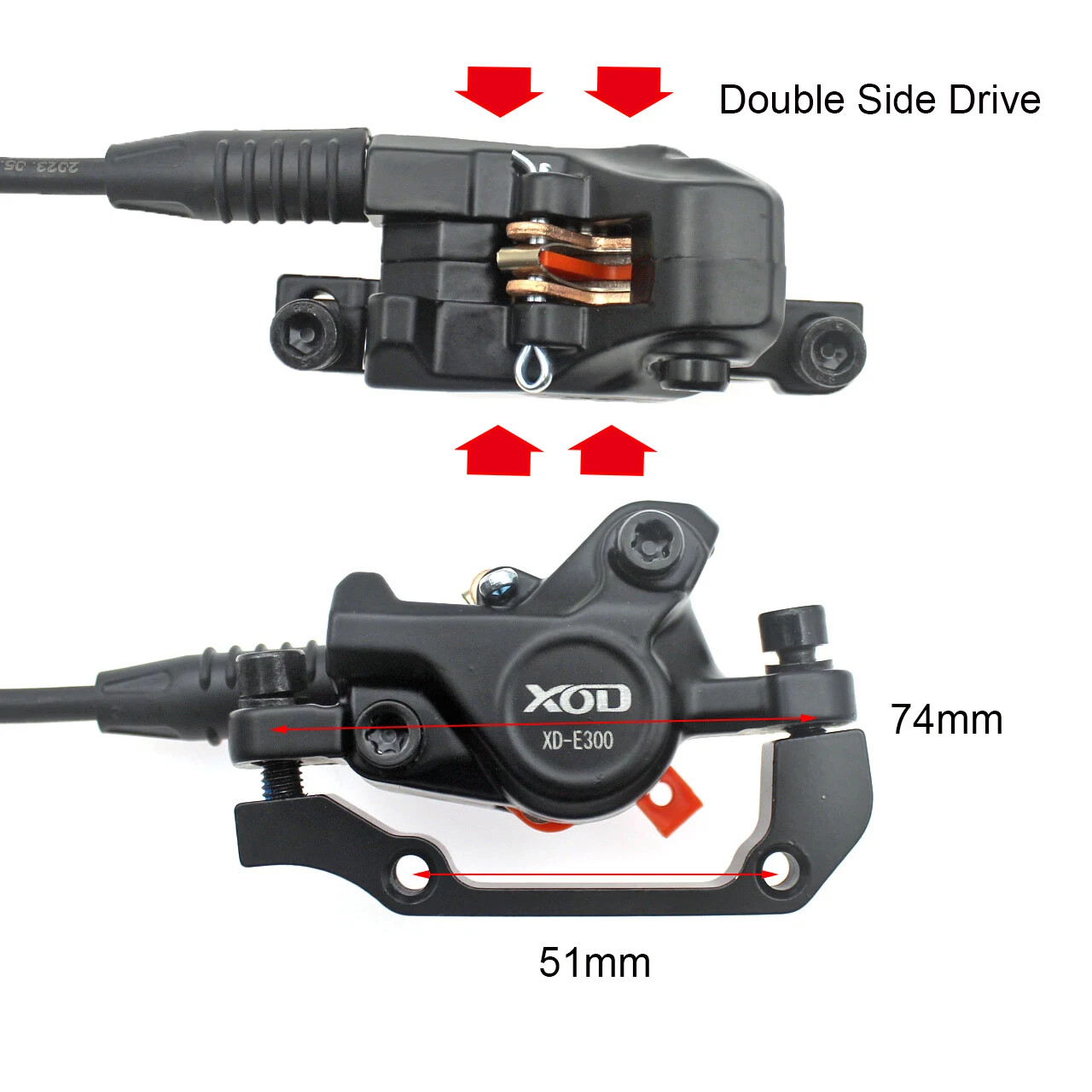 E-Bike MTB Hydraulic Disc Brake Power Off For Driving Oil Disc Brake