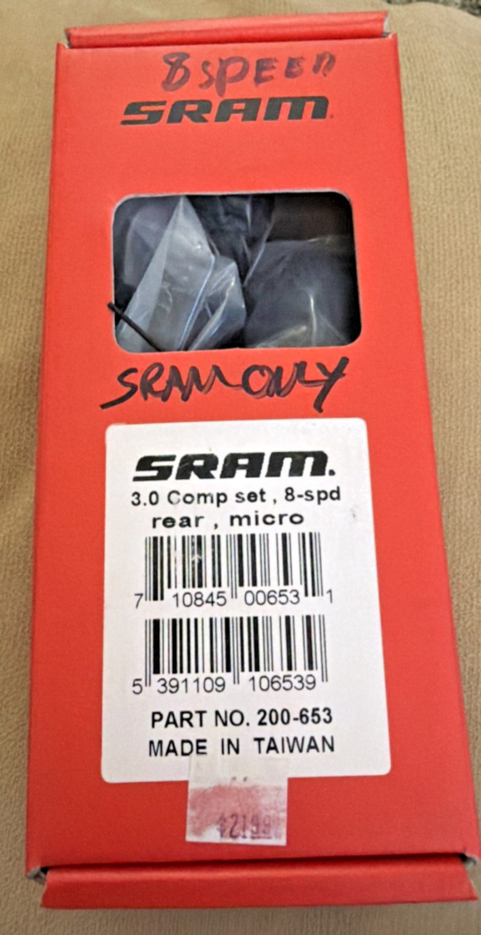 SRAM 3×8 – 8 Speed 3.0 Comp Grip Shifter Set – Rear Micro – 200-653