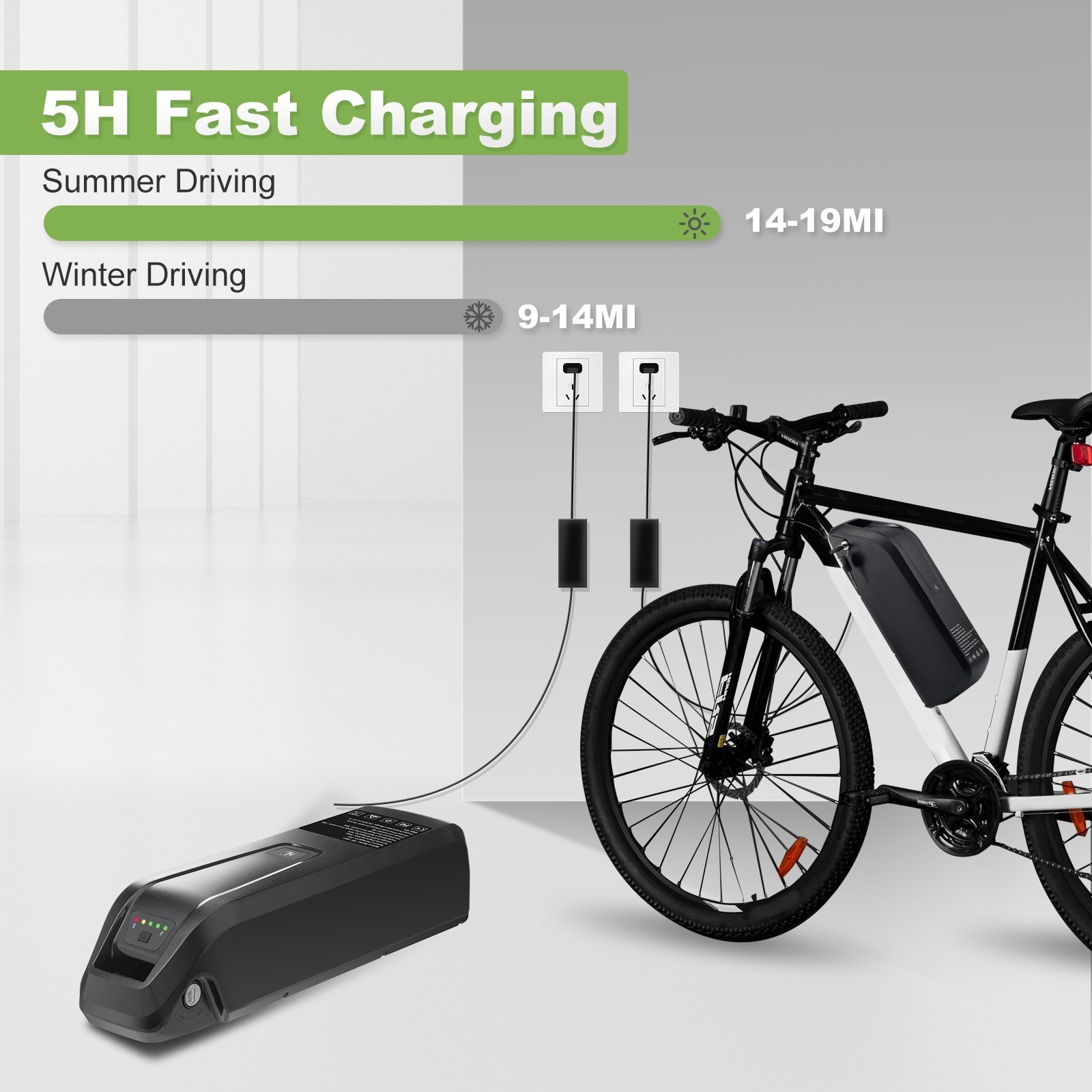 Electric Bicycle 48V 10Ah Hailong Lithium Ebike Battery F o 0-1000W 4Pin/5Pin