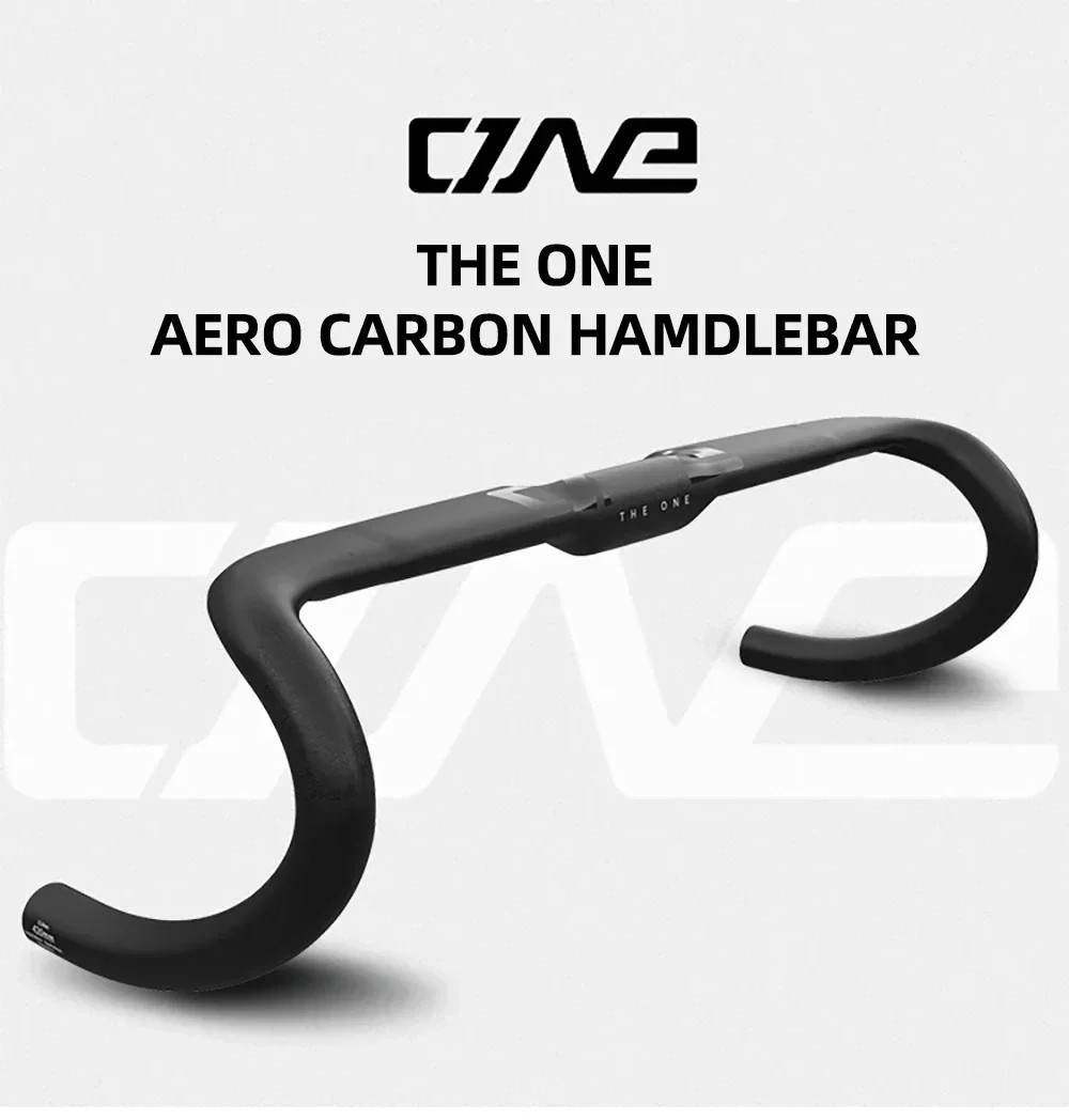AERO Carbon Road Gravel Bicycle Handlebar 360mm 380mm 400mm 420mm Black Matt