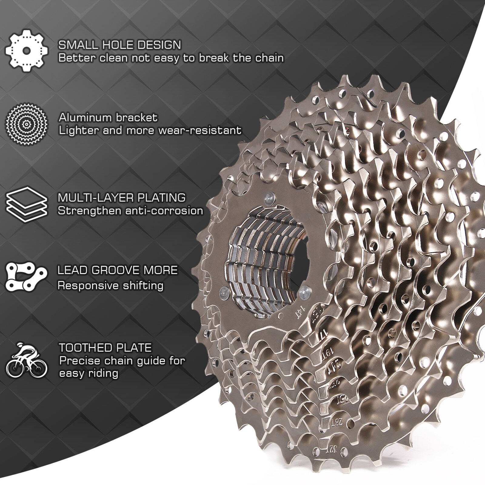 8 9 10 11Speed MTB Mountain Bike Cassette 40/42/46/50T Cog Sprocket fit Shimano