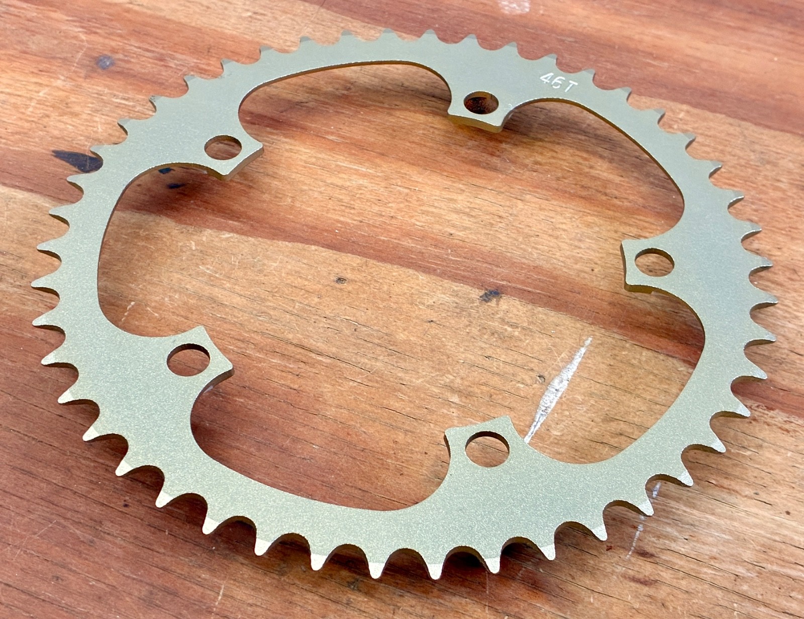 New Chainring 46 tooth 3/32″ 130 bcd Single Ring / Fixed Bronze Gold Color Asia