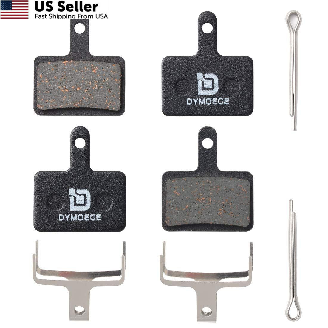 Dymoece 2 Pairs Bicycle Disc Brake Pads for Shimano Deore Semi Metallic
