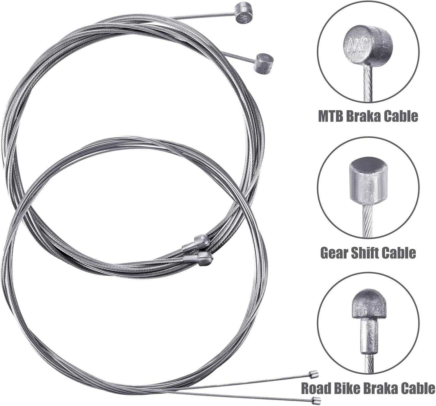 All-in-One Bike Brake Cable Set – 2.5m Cable Housing for Mountain & Road Bikes