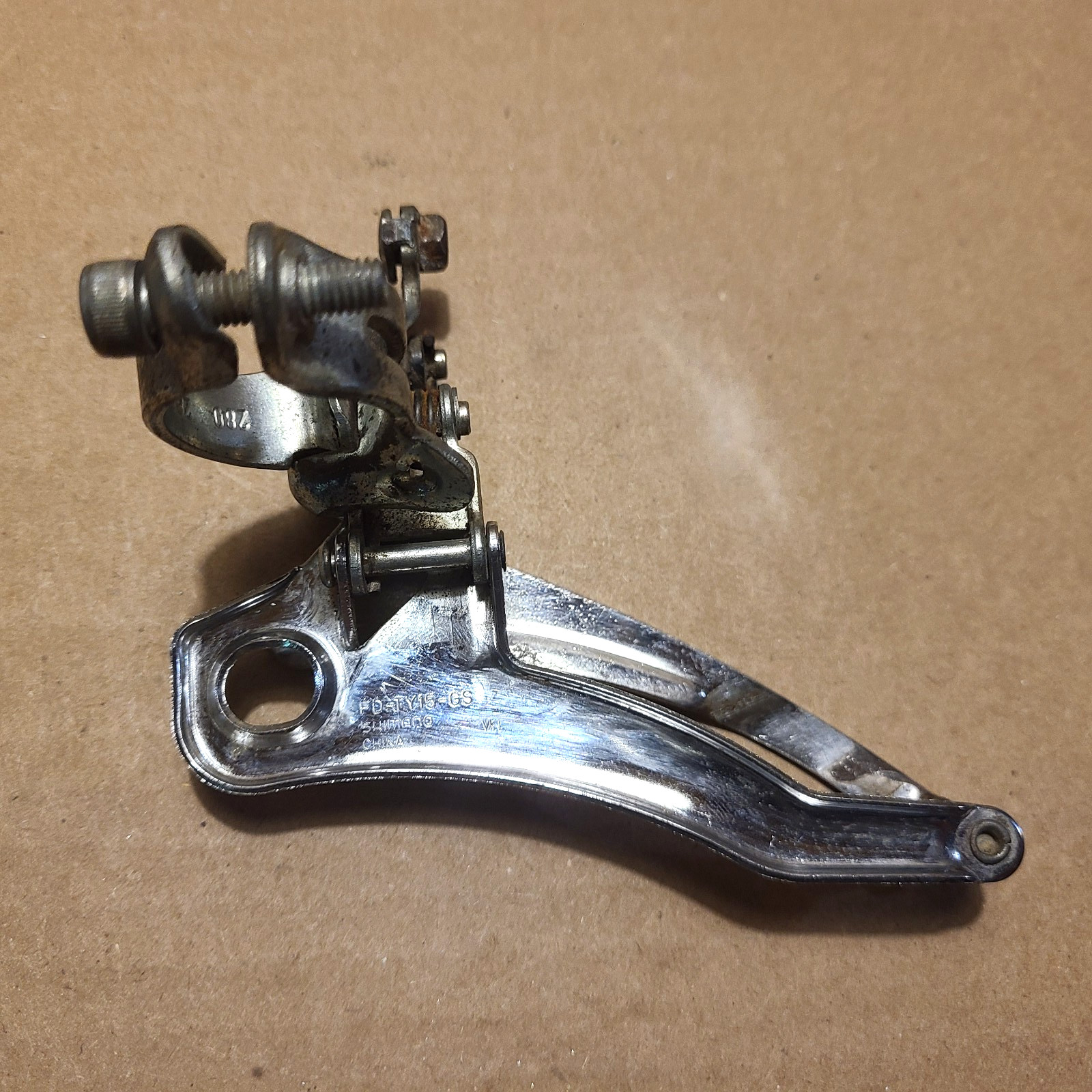 Vintage 1997 Shimano Tourney Front Derailleur FD-TY15-GS Triple 28.6mm China