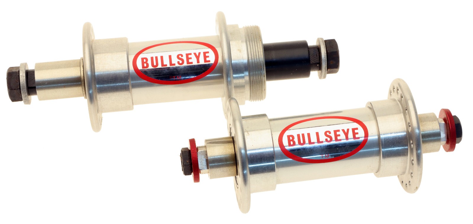 Bullseye Hubset 36h Bolt-On 123mm Spacing Road BMX MTB Silver 1st Gen NOS NIB!