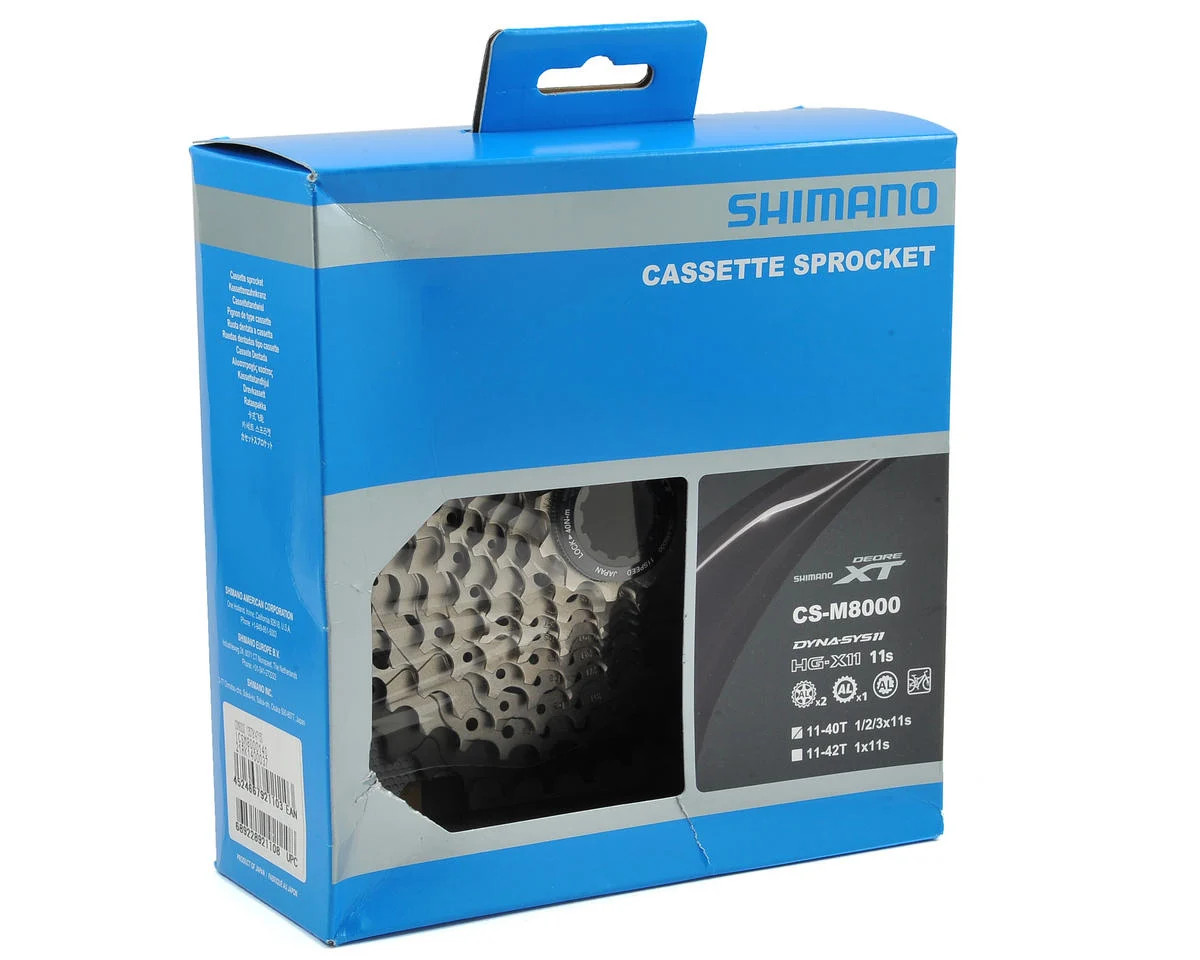 Shimano Deore XT CS-M8000 Cassette (Grey) (11 Speed) (Shimano HG)