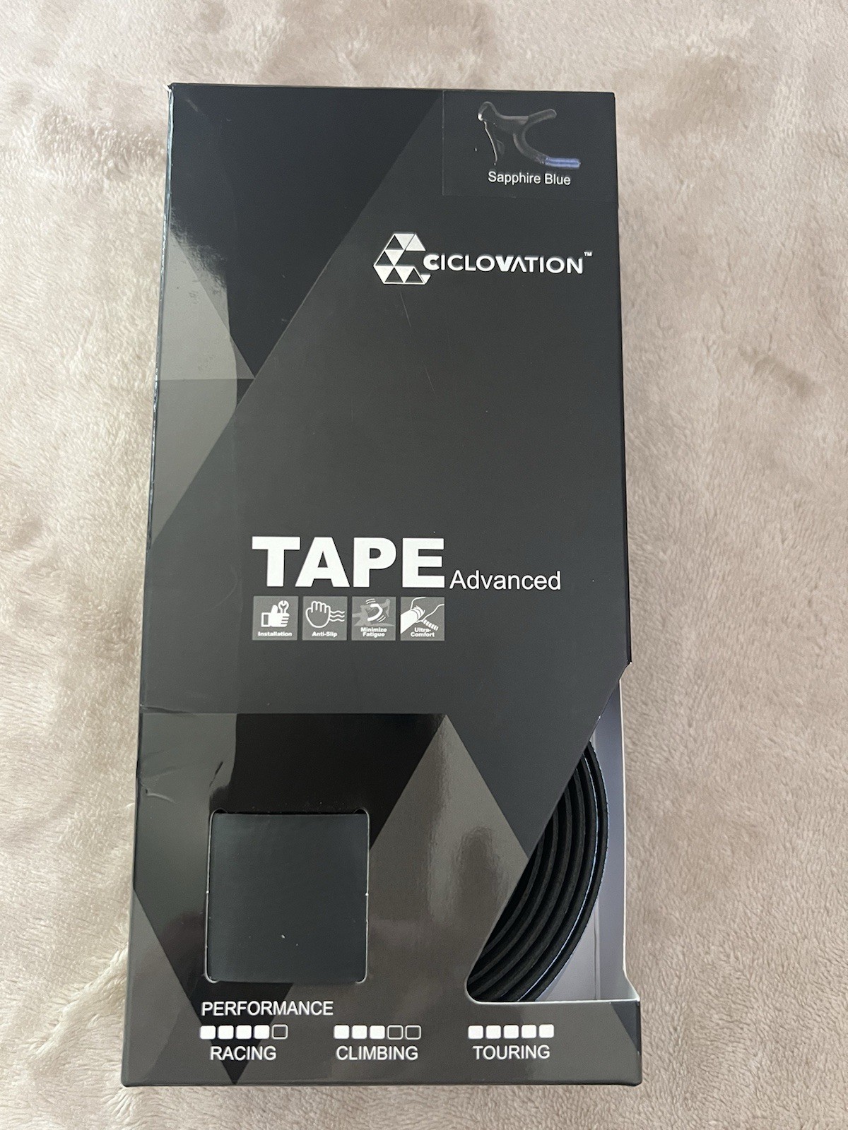 ALL NEW CICLOVATION Leather Touch Bar Tape 3.0mm Gamma Style Platinum Bike