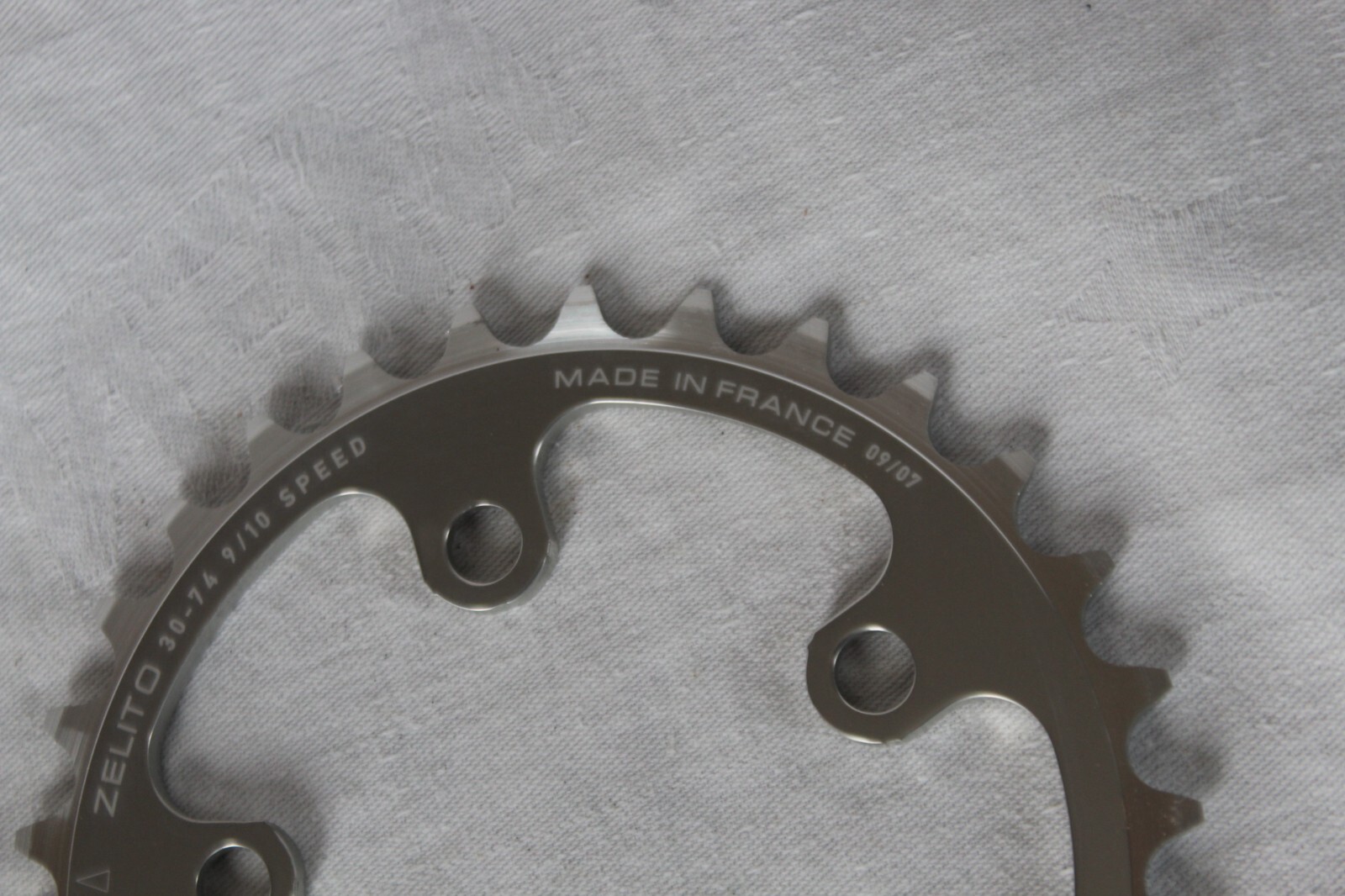 Specialites ZEPHYR 30T 74 mm Chainring Silver 9/10 Speed NOS Triple 7075 T6