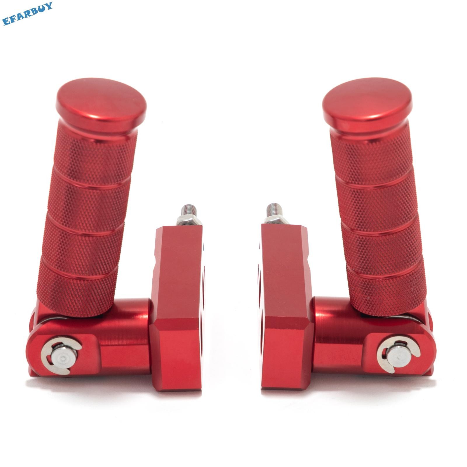 Red Footrest Pedal Bracket Stunt Pegs For Sur-Ron Light Bee for Segway X160 X260