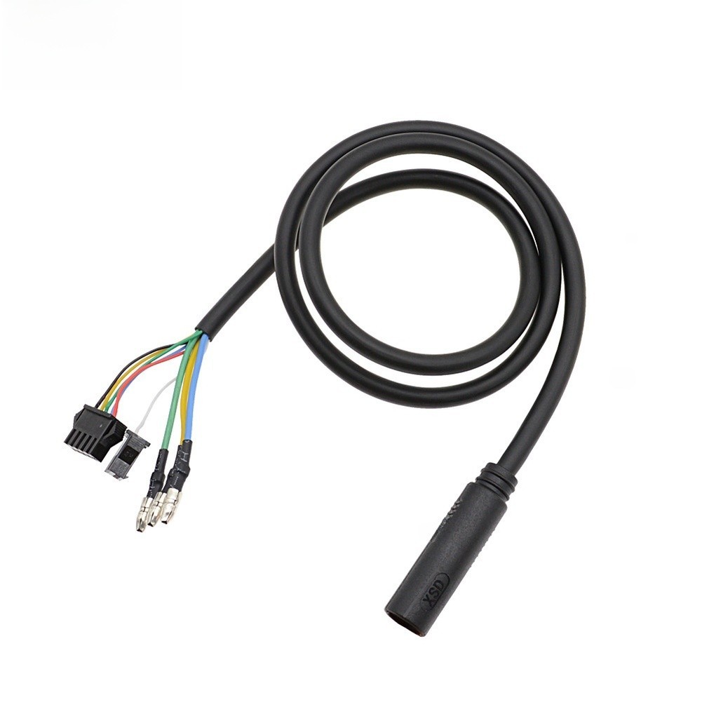 For Electric Bicycle 9 Pin Waterproof Extension Cord PTFE Insulated 70cm