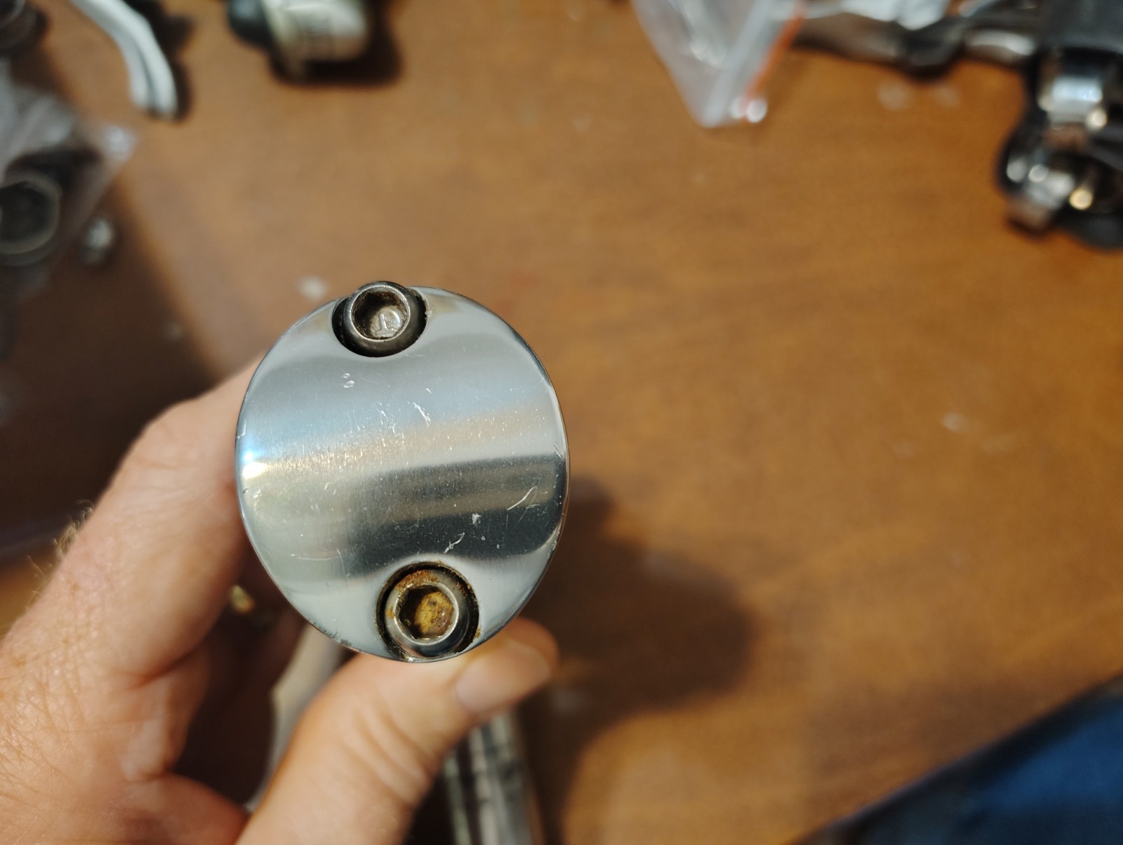 Vintage Chrome Silver Bianchi ITM Handlebar Quill Stem 120mm 25.4