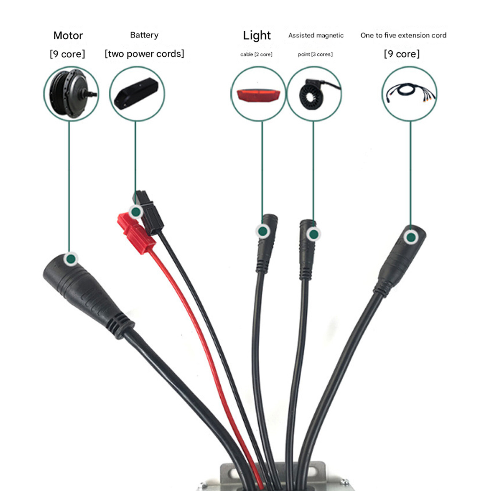 48V 30A Controller E-bike XT-60 for 750W 1000W Brushless Motor Electric Bicycle