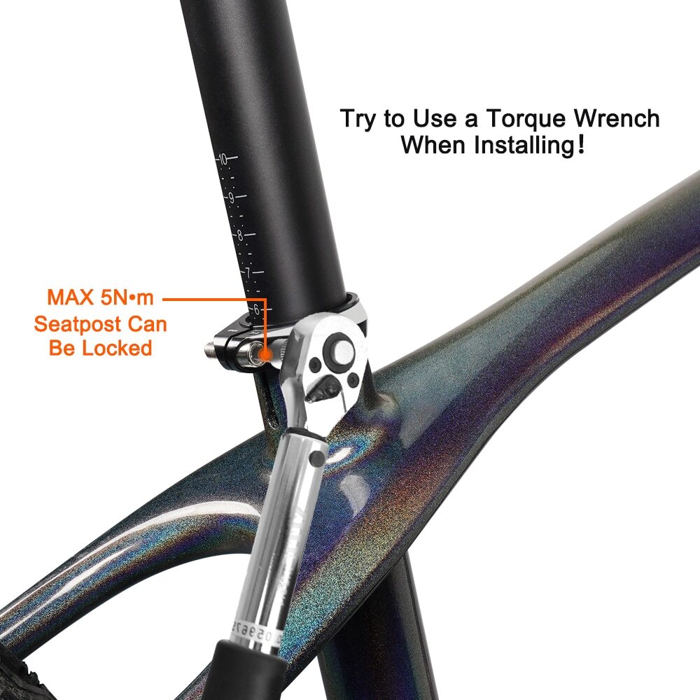 Carbon Seatpost Offset 0mm Mtb Retractable 27.2/30.8/31.6mm Seat Post 400MM