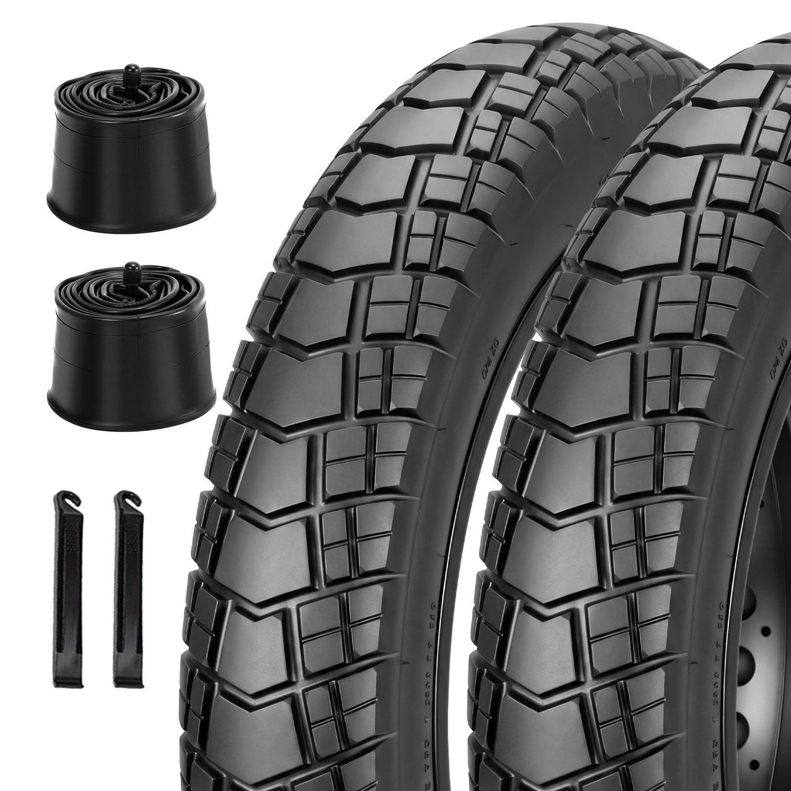 WHEELO Fat E-Bike Tire: 20×4.0 inch Fat MTB Tire, All-Terrain Folding Replace…