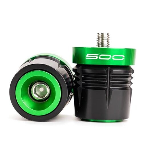 Motorcycle Handle Bar Ends Grips Plug Sliders Handlebar Grips Cap Green