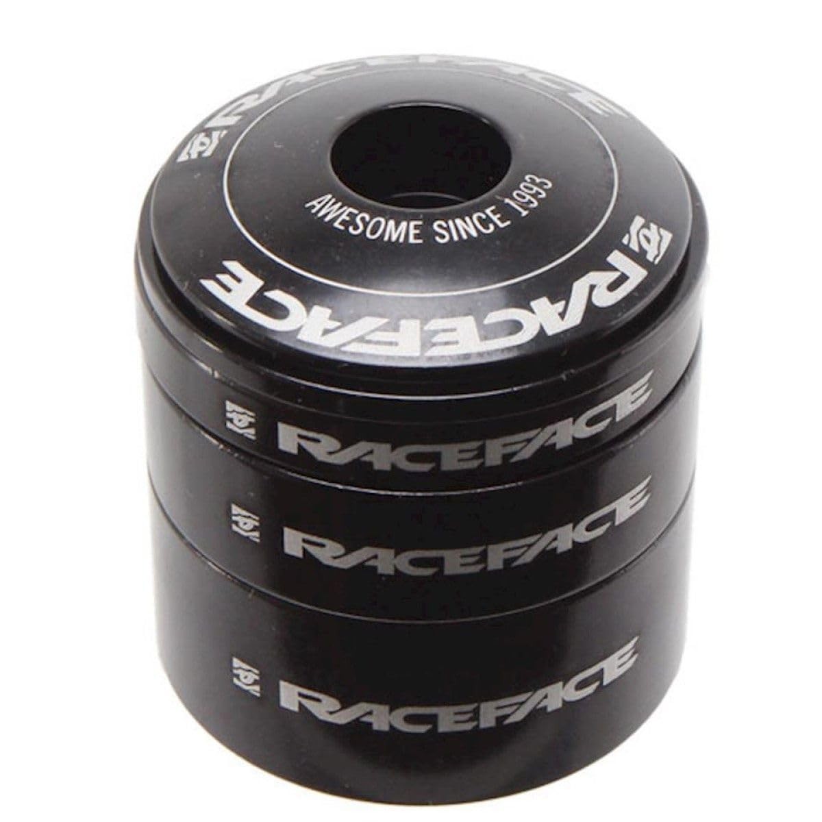 RACE FACE HEADSET SPACER KIT WITH CAP BLACK ALUMINUM