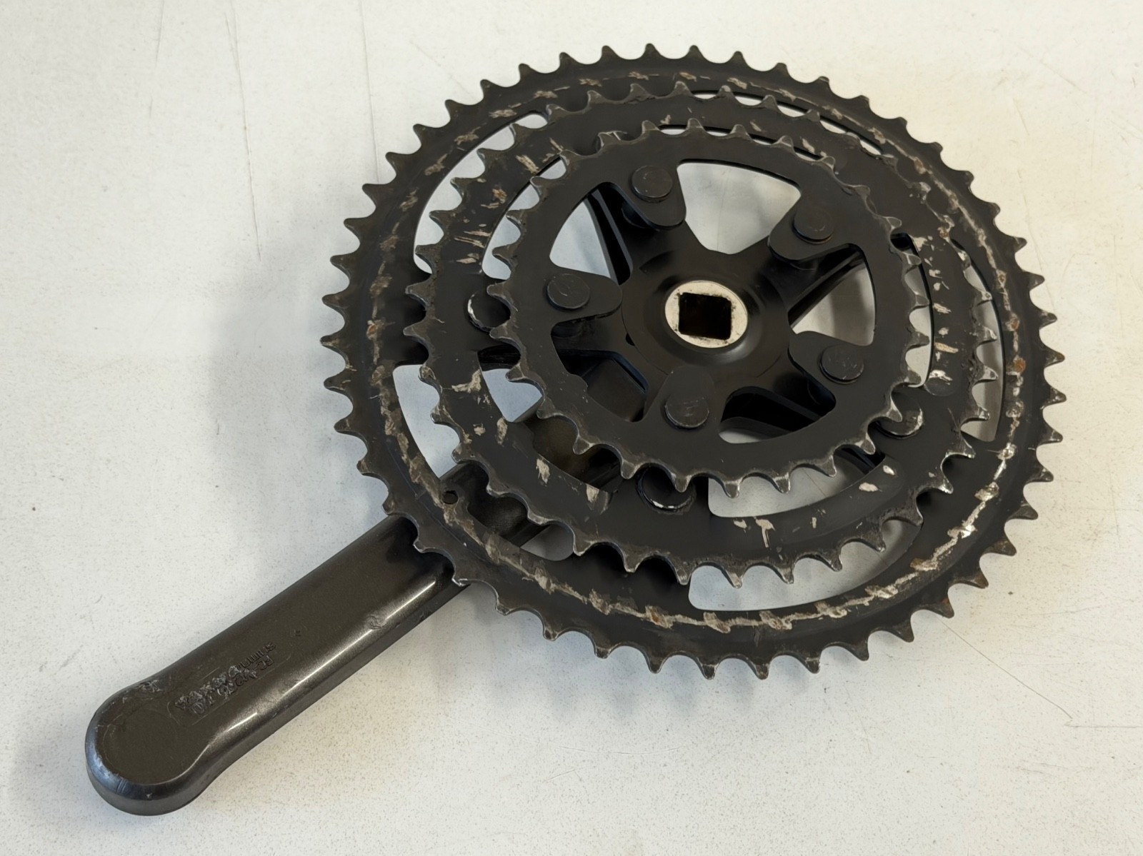 Shimano 170mm Crank Arms Crankset 200GS MTB Black Triple 48/38/28 Chainring