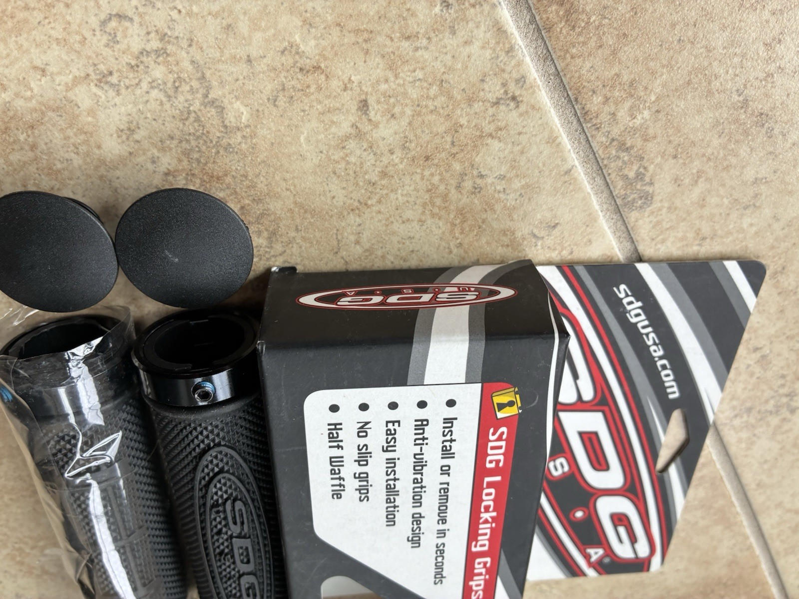 SDG Lock On Jet Ski MTB Grips Black Brand New In Box Never Used