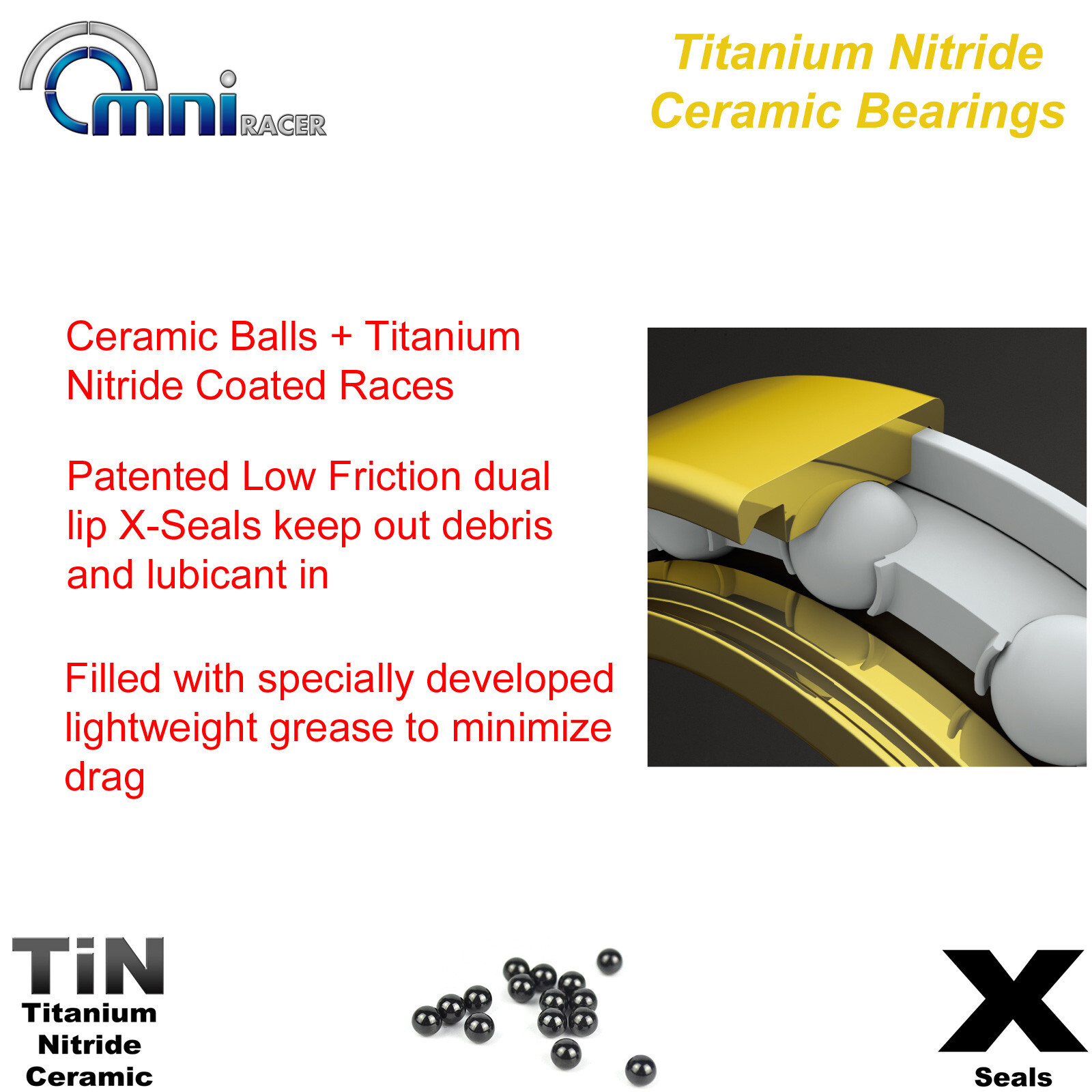 OMNI Racer Ti CERAMIC WORLDS LIGHTEST BB30 BB30A Bottom Bracket: BB30 Crankset