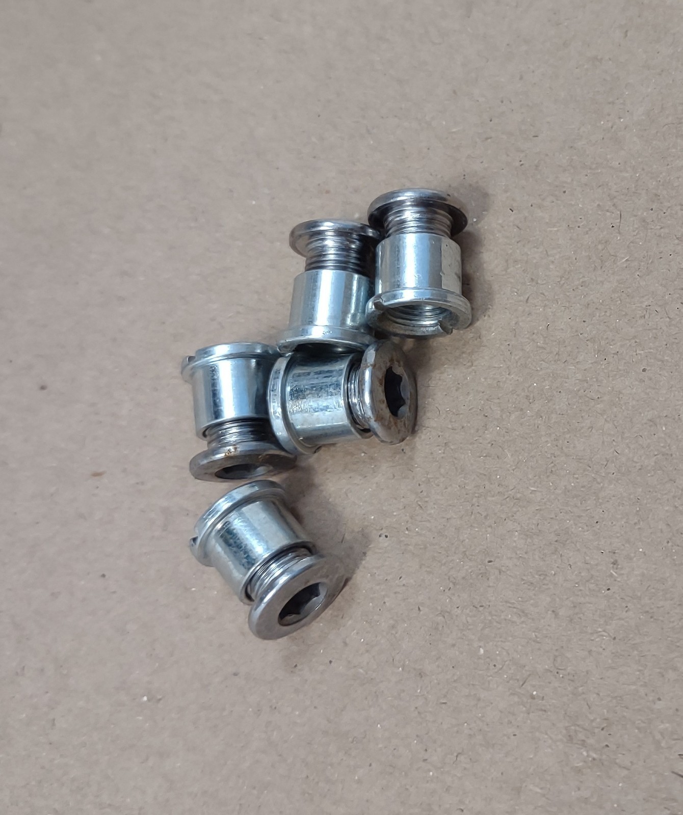 Vintage Bike Chain Ring Bolt Set