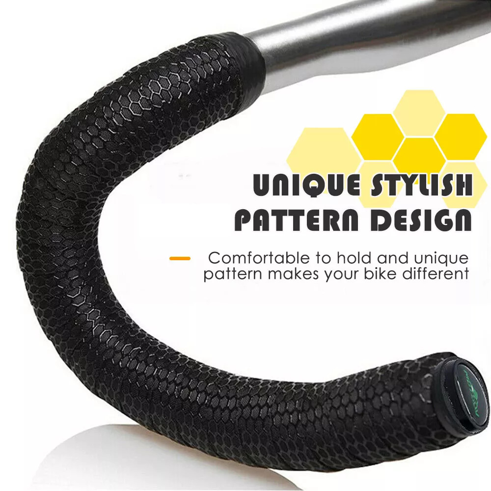 2 Pack Cycling Road Bike Handlebar Tapes Non-Slip Wrap Grip Tape Bicycle Handle