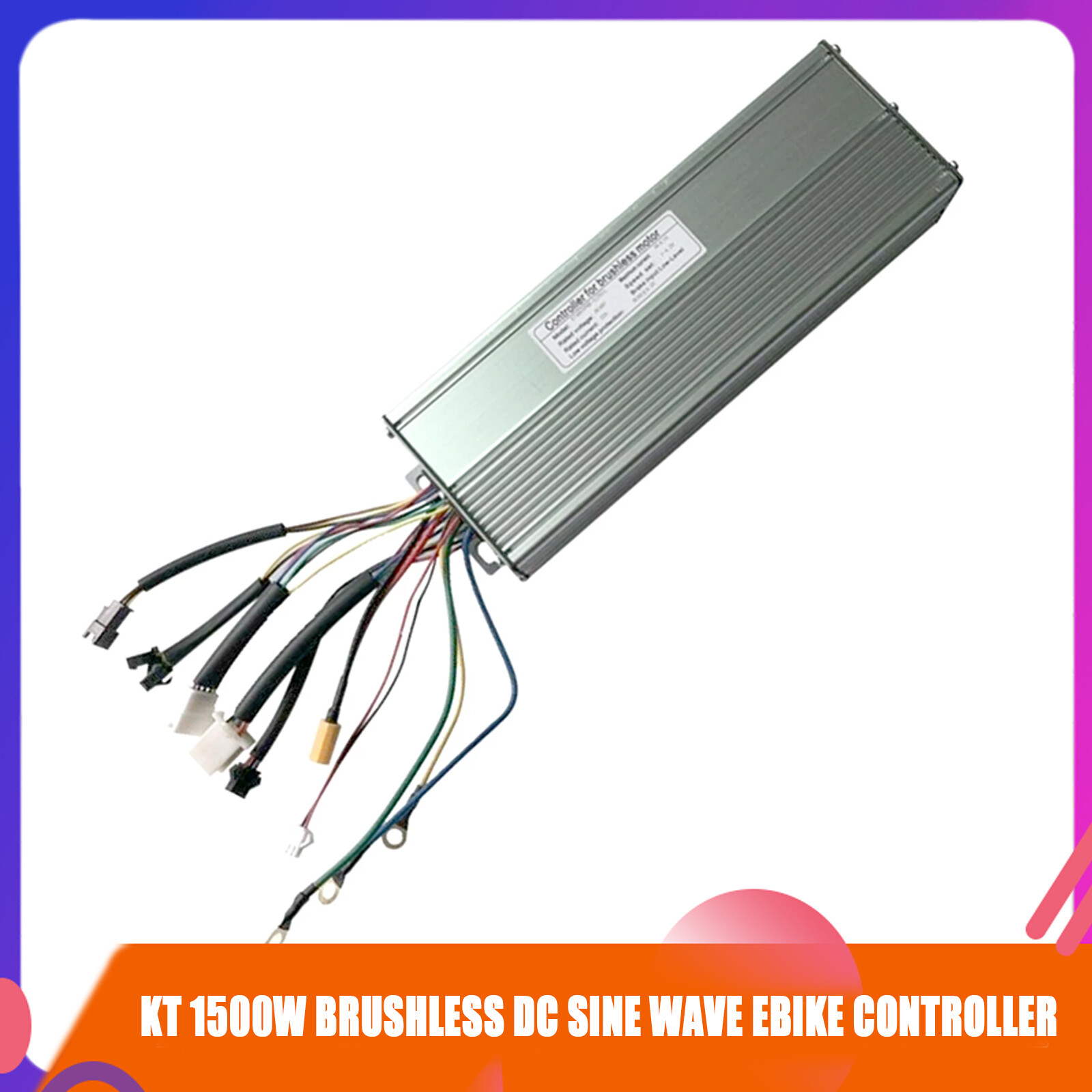KT 30A DC 36V 48V 1500W Brushless DC Sine Wave For Ebike Controller Regenerative