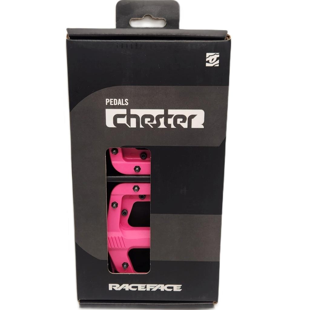 Race Face Chester Pink Bicycle Platform Pedals Composite 9/16″