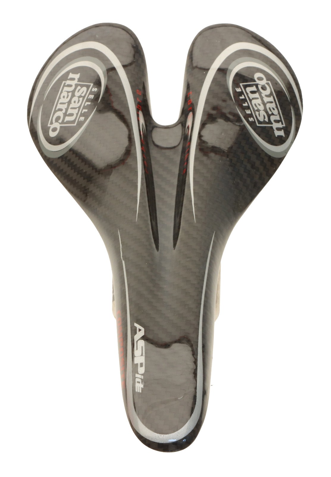 Selle San Marco Aspide Saddle Carbon Fiber Body Titanium Rails Black NIB NOS NEW
