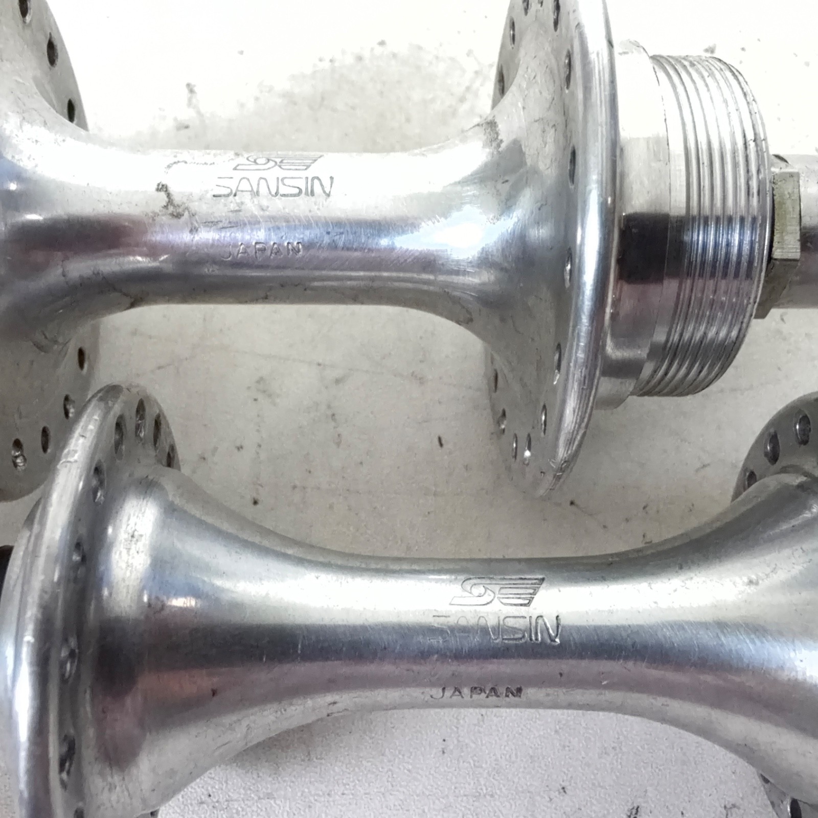 Sansin Vintage Gyro-Master Road Bike Hub Set F/R 36/36s 100/126 OLD QR Freewheel
