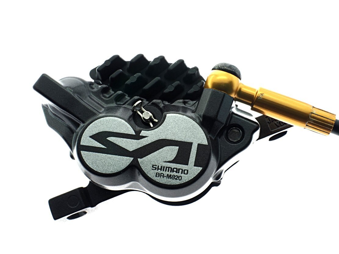 Shimano SAINT BL-M820-B BR-M820 4 Piston Brake Set w/Metal Fin Pads Front & Rear