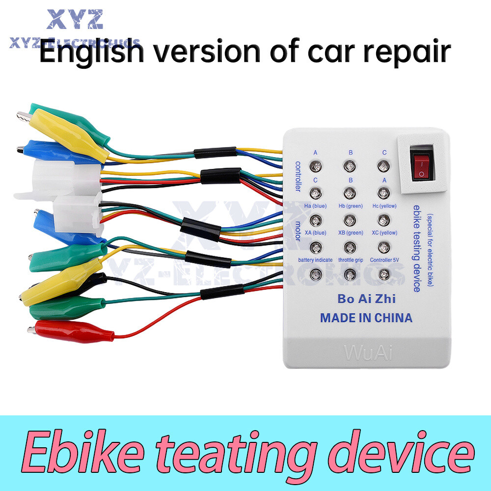 24-72V Brushless Motor Tester Ebike Testing Device Electric Hall Tester Detector