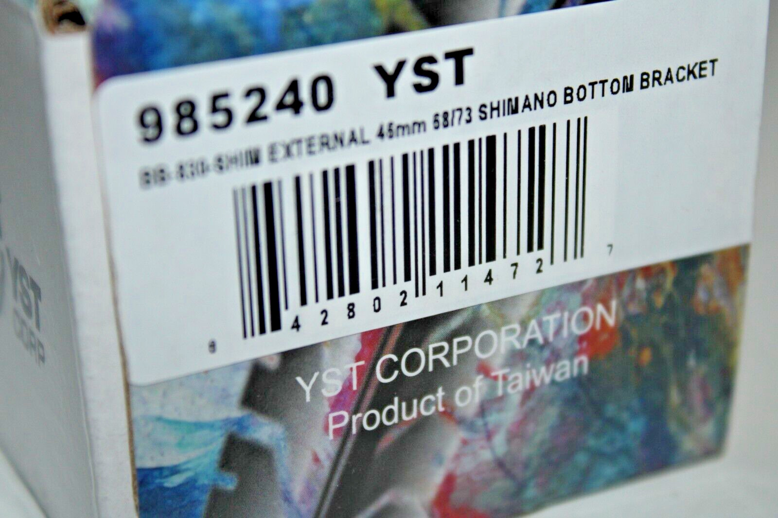 YST BB-830 Shim External Bottom Bracket Black 46mm 68/73 Shimano Free Shipping!!