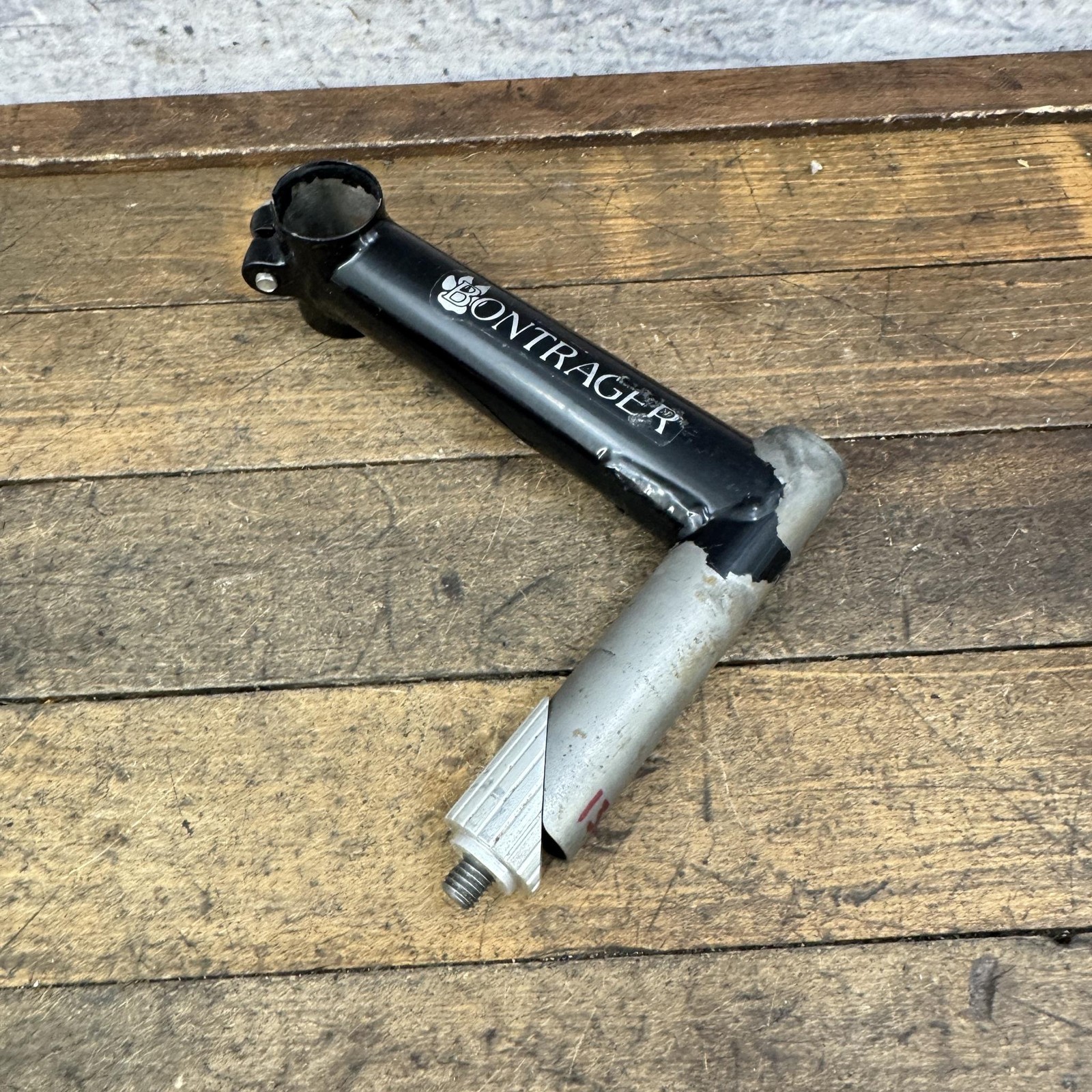 Vintage Bontrager Quill Stem 25.4 Clamp 22.2 130mm Black 1″ 90s MTB Gravel