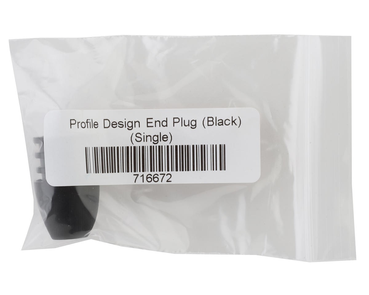 Profile Design Ergonomic Aerobar End Plug (Black) (Single) [716672]