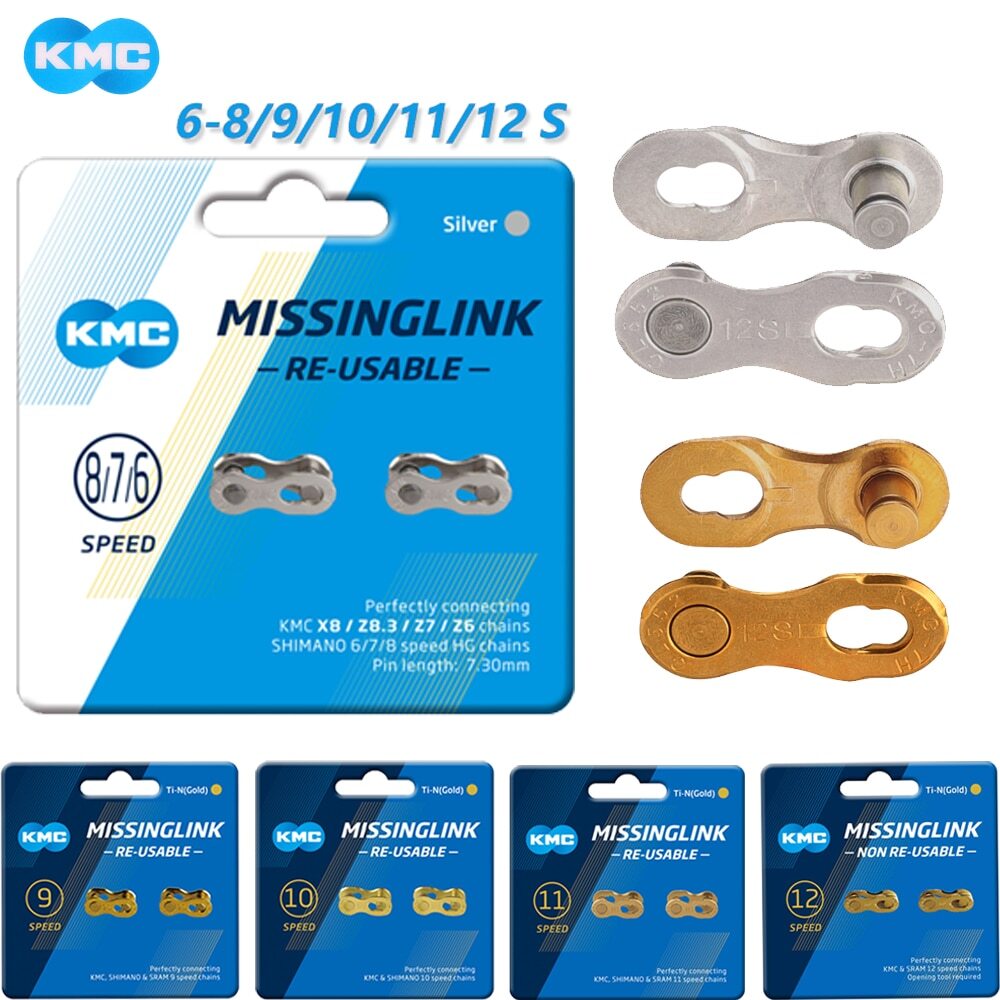 4pc KMC Missing 8/9/10/11/12 Speed Bicycle Chain Power Quick-Link Bike Connector