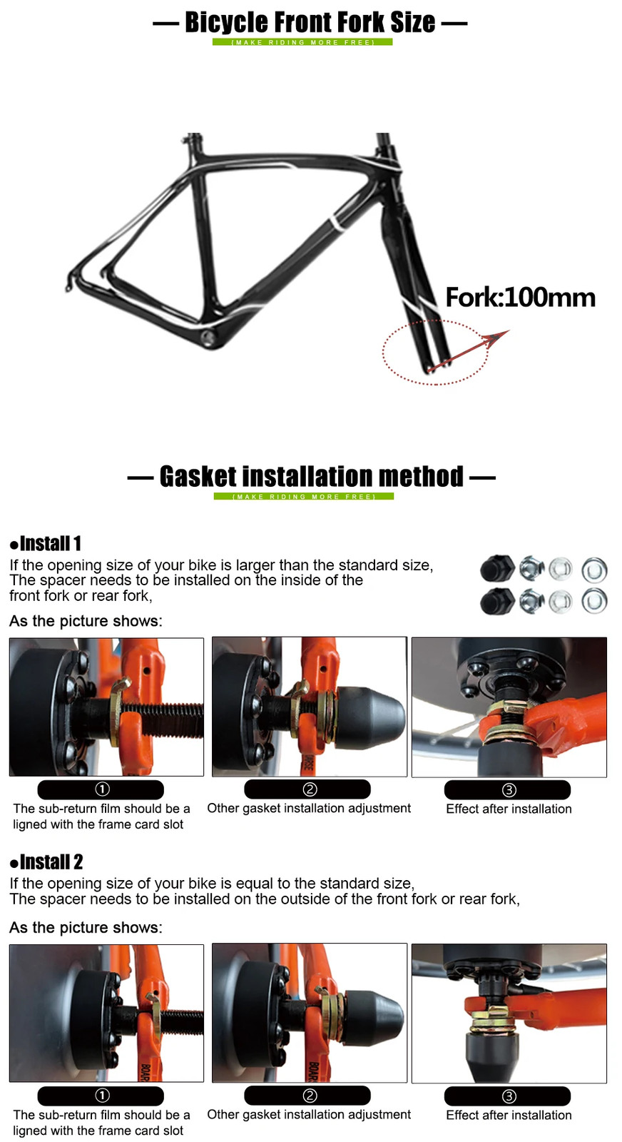 48V 2000W Mountain E-bike Front Drive Brushless Gearless Motor 20-29 Inch 700C