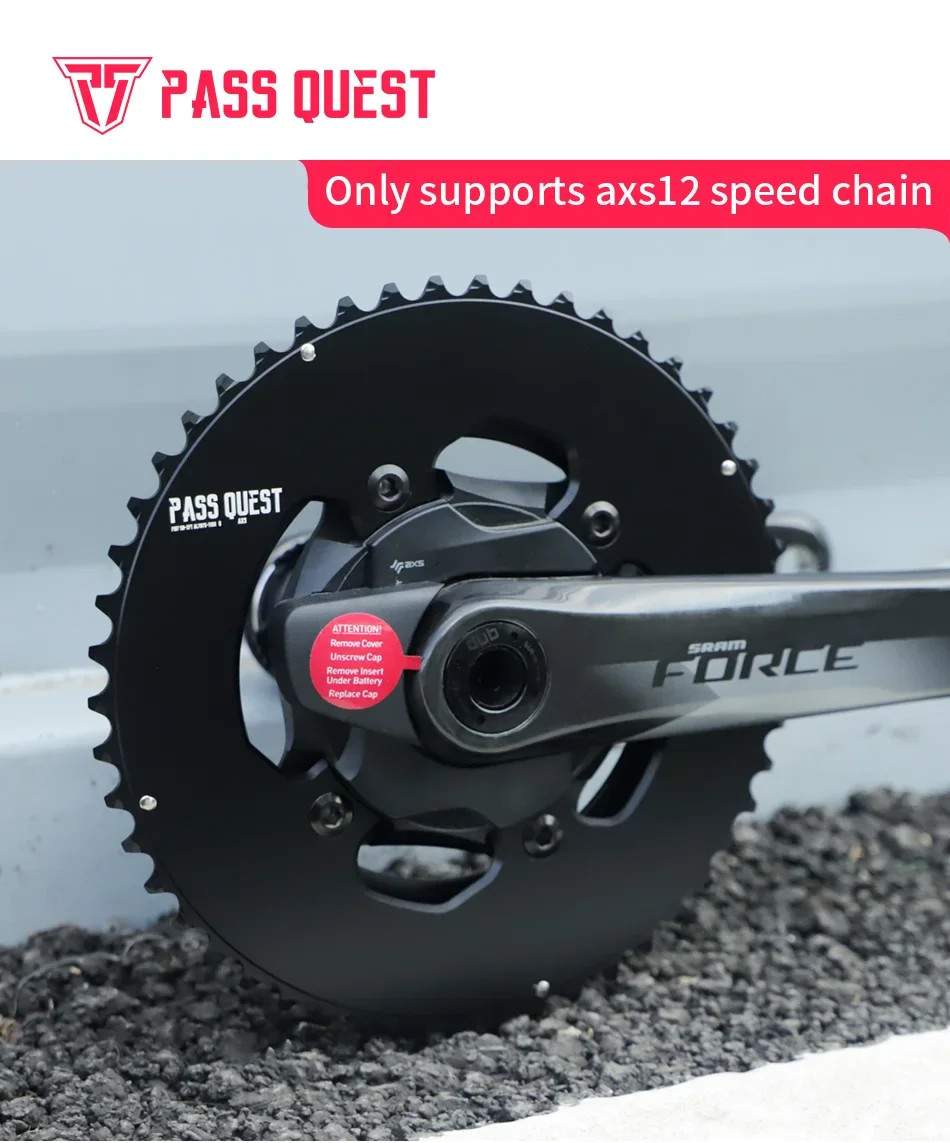 107BCD Double Chainring for 12S Road/Gravel Bike 46-33T 48-35T 50-37T 52-39T