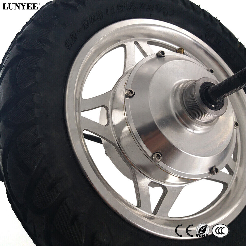 12 inch Electric Wheelbarrow Gear Motor High Torque Hub Motor Narrow Tyre