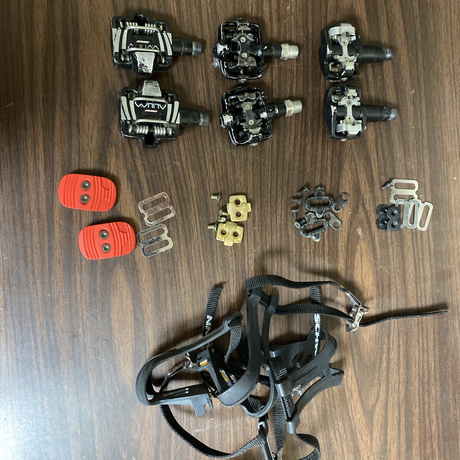 Time ATAC Alium Pedals Black RITCHEY vintage MTB USED LOT MISC CLEATS