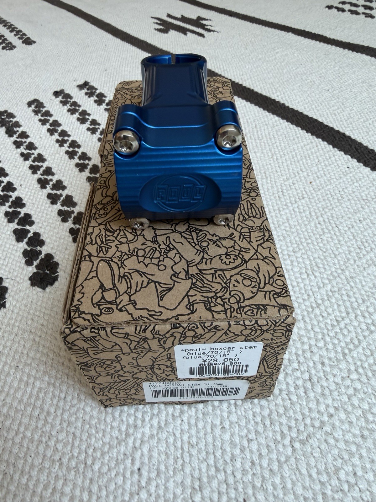 Paul Boxcar Stem – 70mm, 15 Degree, 31.8 Clamp – Blue!