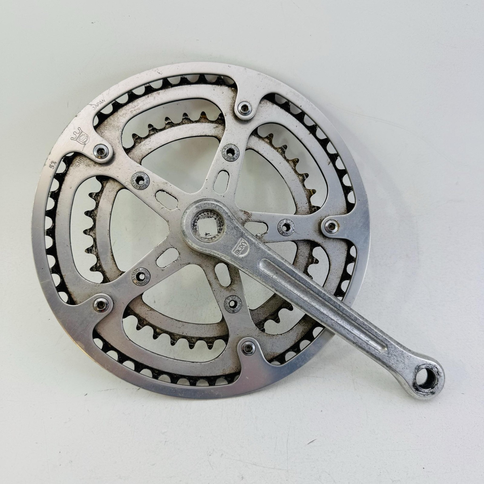 Vintage Sugino Right Maxy Crank 171mm Double 52/40T Silver Road MTB Bike A83